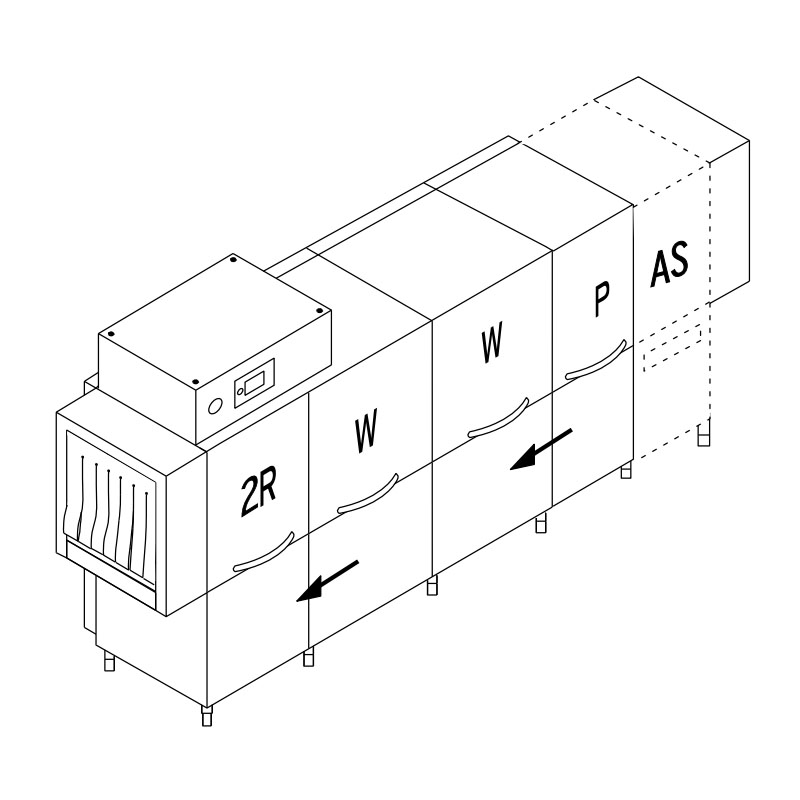 картинка Машина посудомоечная конвейерная DIHR RX 356 V