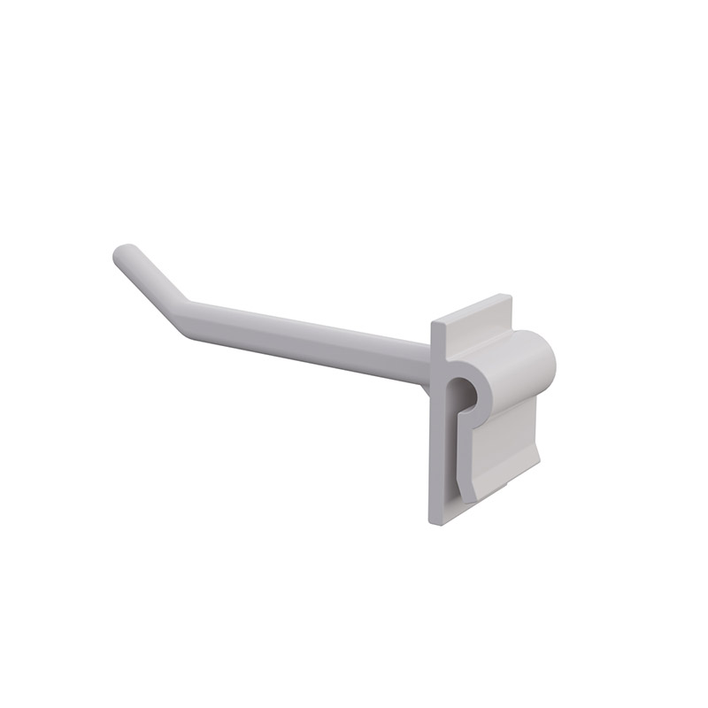 Крючок одинарный белый длина 65 мм в картон SINGLE HOOK-CR-65 EPG