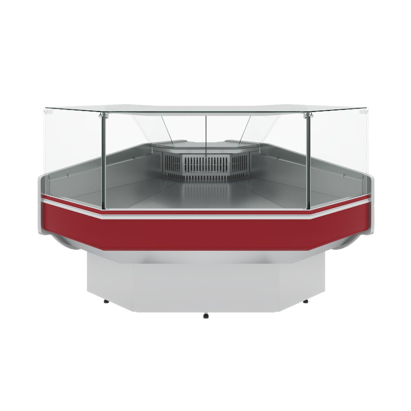 Витрина холодильная Carboma Atrium 2 GC120 VV-5 3004 динамика внешний угол
